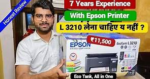 7 Years of Experience with the Epson Printer | Epson L 3210 Unboxing and honest review |