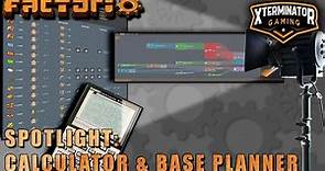 Factorio Calculator / Base Planner Spotlight & Tutorial