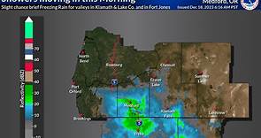 Radar shows... - US National Weather Service Medford Oregon