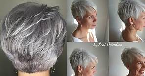 Best Haircuts For GRAY Hair For Women over 50 60