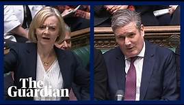 'Why is she still here?': Liz Truss and Keir Starmer's fiery exchange at PMQs