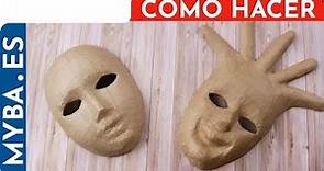 Cómo hacer y decorar Máscaras de Carnaval DIY. Máscaras venecianas de papel maché.
