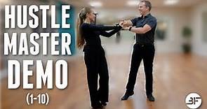 Hustle Dance Steps with Partner | Hustle Master Demo (1-10)
