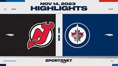 NHL Highlights | Devils vs. Jets - November 14, 2023