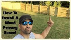 How To Build & Install A Wood Privacy Fence Yourself! WITHOUT breaking the bank!!!!