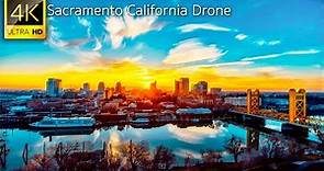 Sacramento, California, USA - 4K Drone Video