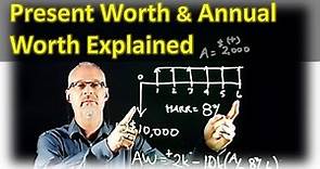 Present Worth and Annual Worth Explained Engineering Economics Live Class Recording
