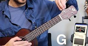 How to tune a UKULELE for total beginners