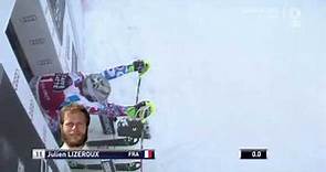 Départ raté en roulade du skieur Julien Lizeroux