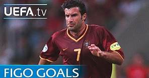Luís Figo: Watch five of his greatest goals