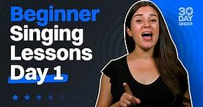 Vocal Lessons - Day 1 - Singing Lessons For Beginners | 30 Day Singer