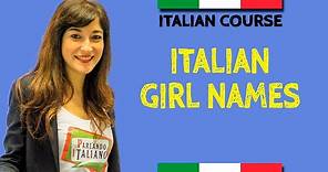 Italian girl names