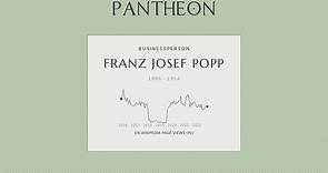 Franz Josef Popp Biography - Co-founder of BMW