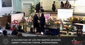 A Celebration of Life for Martha Johnson