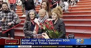 Actor Joel Grey celebrates 90th birthday in Times Square