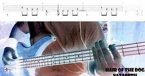 Hair Of The Dog by Nazareth - Bass Cover with Tabs Play-Along