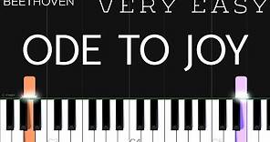Beethoven - Ode To Joy | VERY EASY Piano Tutorial