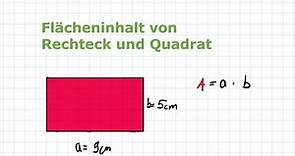 Flächeninhalt berechnen - Rechteck und Quadrat | Mathematik einfach erklärt
