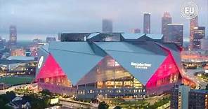 Así es el moderno techo retráctil del estadio Mercedes Benz de Atlanta