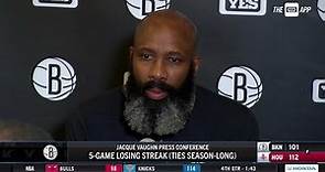 Jacque Vaughn discusses loss to Rockets