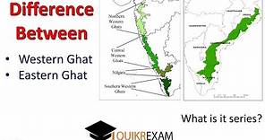 What is the difference between western ghat and eastern ghat
