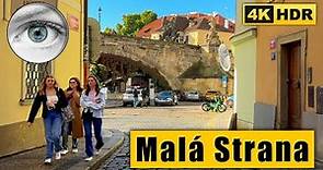 Prague Autumn Walking Tour of Malá Strana and Kampa Island 🇨🇿 Czech Republic 4K HDR ASMR