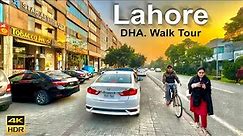 Lahore 🇵🇰 DHA Phase 5 Walking Tours. 4K HDR