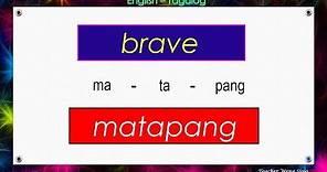85 English - Tagalog Dictionary # 90