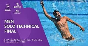 Men Solo Technical | FINAL | FINA World Junior Artistic Swimming Championships 2022