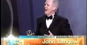 John Lithgow wins 1999 Emmy Award for Lead Actor in a Comedy Series