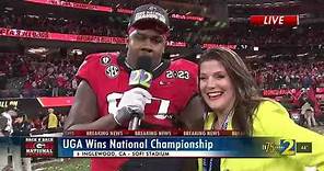 UGA's Warren Brinson says "it feels good" to be back-to-back national champions