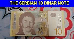 SERBIA 10 DINAR NOTE - SERBIA CURRENCY VIDEO