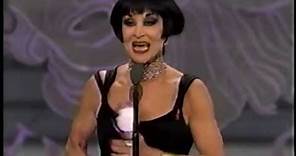Chita Rivera wins 1993 Tony Award for Best Actress in a Musical