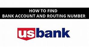 How to find US bank account and routing number