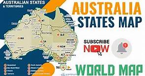 States and Territories of Australia/ Australia Map /Australia Political & Administrative Map