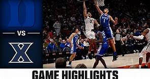 Xavier vs. Duke | ACC Men's Basketball Highlights (2022-23)