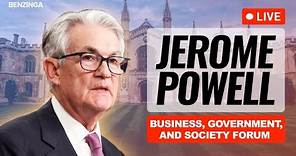 🔴 WATCH LIVE: Jerome Powell Keynote | Stanford University | Business, Government, and Society Forum