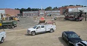 Thomas Worthington High School Construction - Timelapse: July 31 - August 17, 2023 - Front