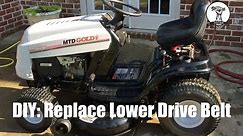 DIY: How to Change the Lower Drive Belt on a MTD Gold, Bolens, Yard Machines, or Toro Riding Mower