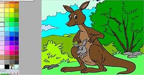 Kangaroo Coloring Pages For Kids - Kangaroo Coloring Pages