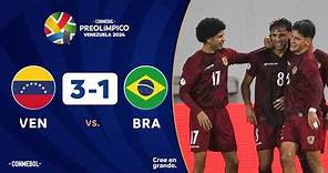 VENEZUELA vs. BRASIL [3-1] | RESUMEN | CONMEBOL PREOLÍMPICO | FASE PRELIMINAR