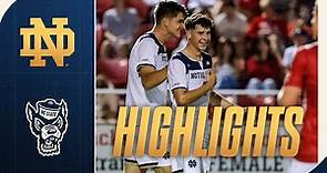 Irish Dominate Second Half In Win Over Wolfpack | Highlights vs NC State | Notre Dame Men's Soccer