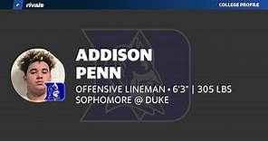 Addison Penn JUNIOR Offensive Lineman Penn State