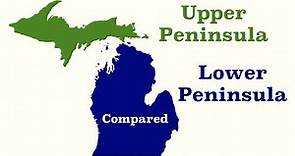 Michigan's Lower and Upper Peninsulas Compared