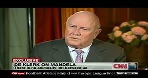 F.W. de Klerk discusses friendship with Nelson Mandela
