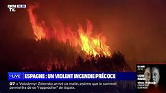 En Espagne, 800 personnes sont mobilisées pour maîtriser un incendie "hors de contrôle" dans la région d'Estrémadure