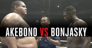 Kickboxing Legend battles 500-Pound Sumo Wrestler! Remy Bonjasky vs. Akebono