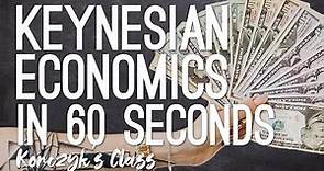 Keynesian Economics Explained in 60 Seconds