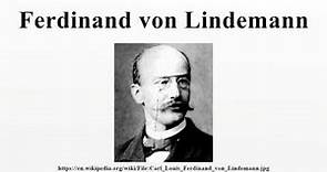 Ferdinand von Lindemann