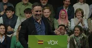 Discurso completo de Santiago Abascal en su reelección como presidente de VOX
